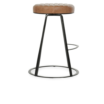 Sawyer - Leather Counter Stool - Chestnut Brown