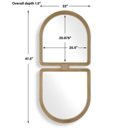 Jacques - Art Deco Mirror - Gold