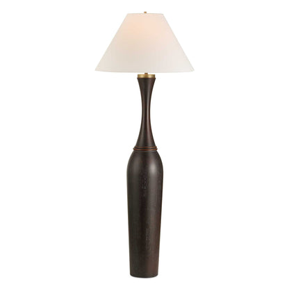 Pravin - Floor Lamp - Dark Wood