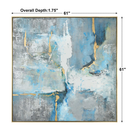 Meditation - Modern Art - Blue