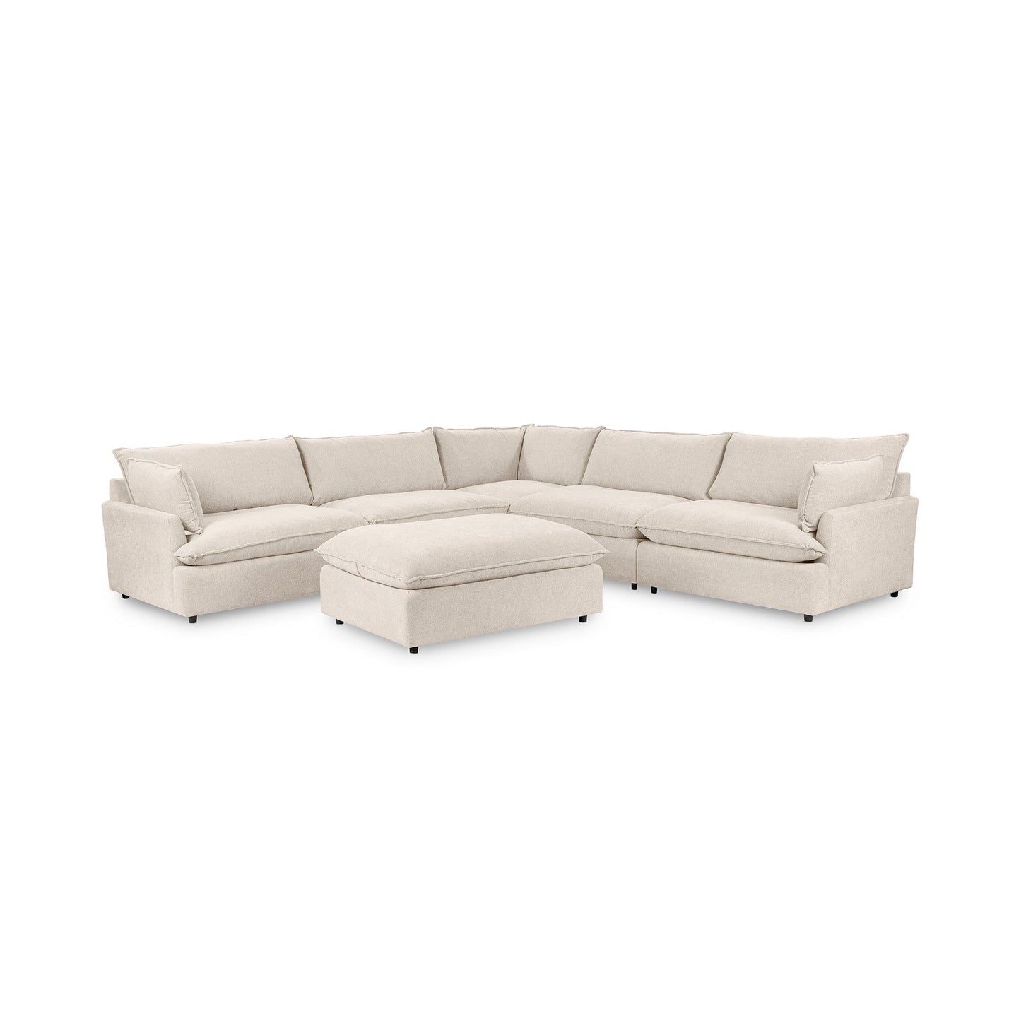 Caplan - 6 Piece Modular Sectional With Ottoman