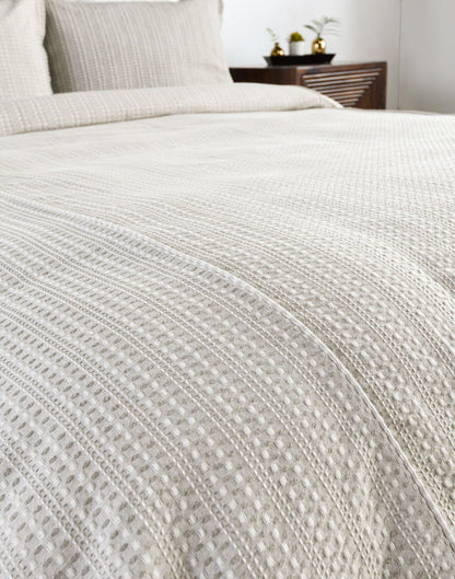 Mason - 3 Piece Queen Duvet Set - Taupe