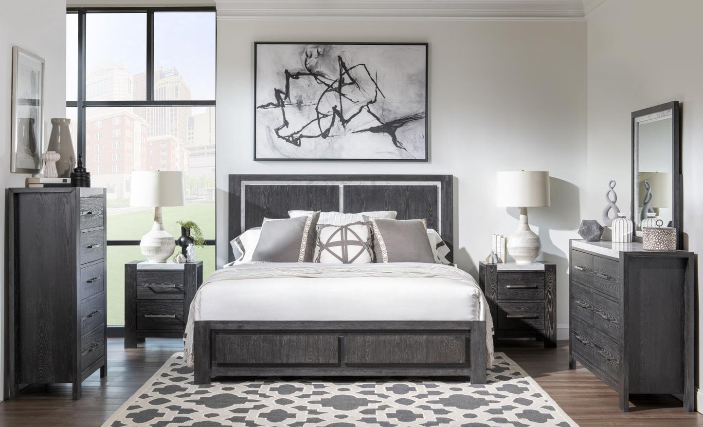 Horizons - Complete Panel Bed - Espresso