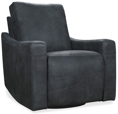 Lewis - Power Swivel Recliner - Black