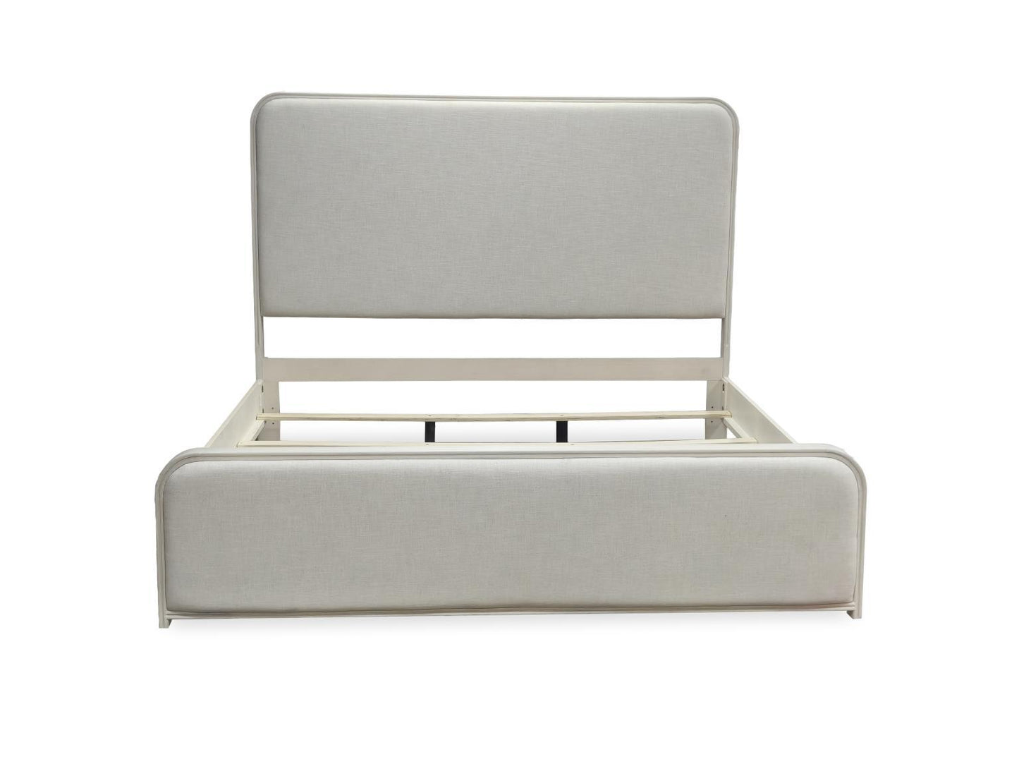 Maren - Queen Upholstered Footboard With Slats - Fresh Canvas