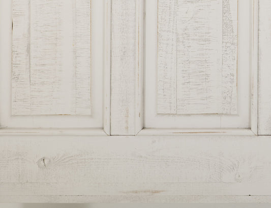 Terra - King Footboard - Distressed White