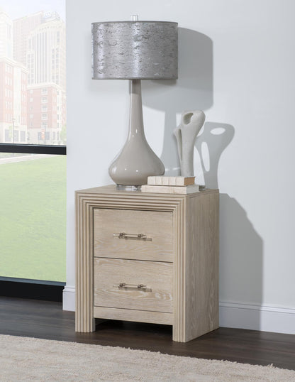 Horizons - 2 Drawers Nightstand - Soft Taupe