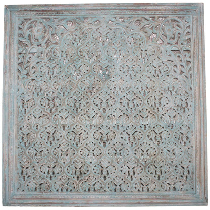 Cheval - Wood Carved Panel - Gray