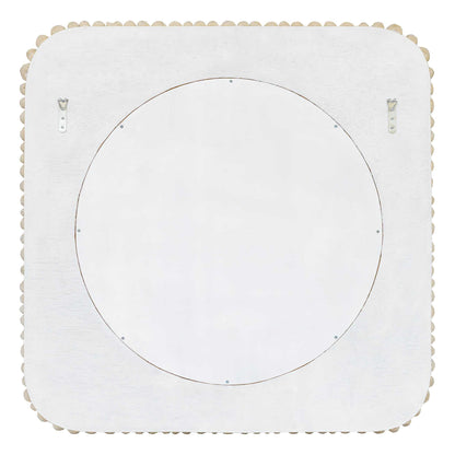 Merak - Teak Mosaic Mirror - Woodtone