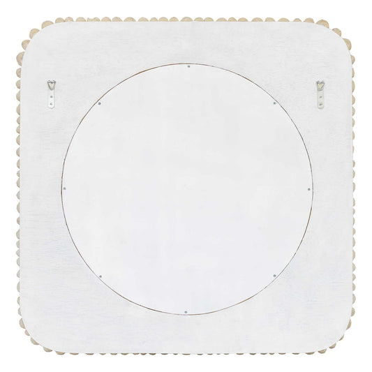 Merak - Teak Mosaic Mirror - Woodtone