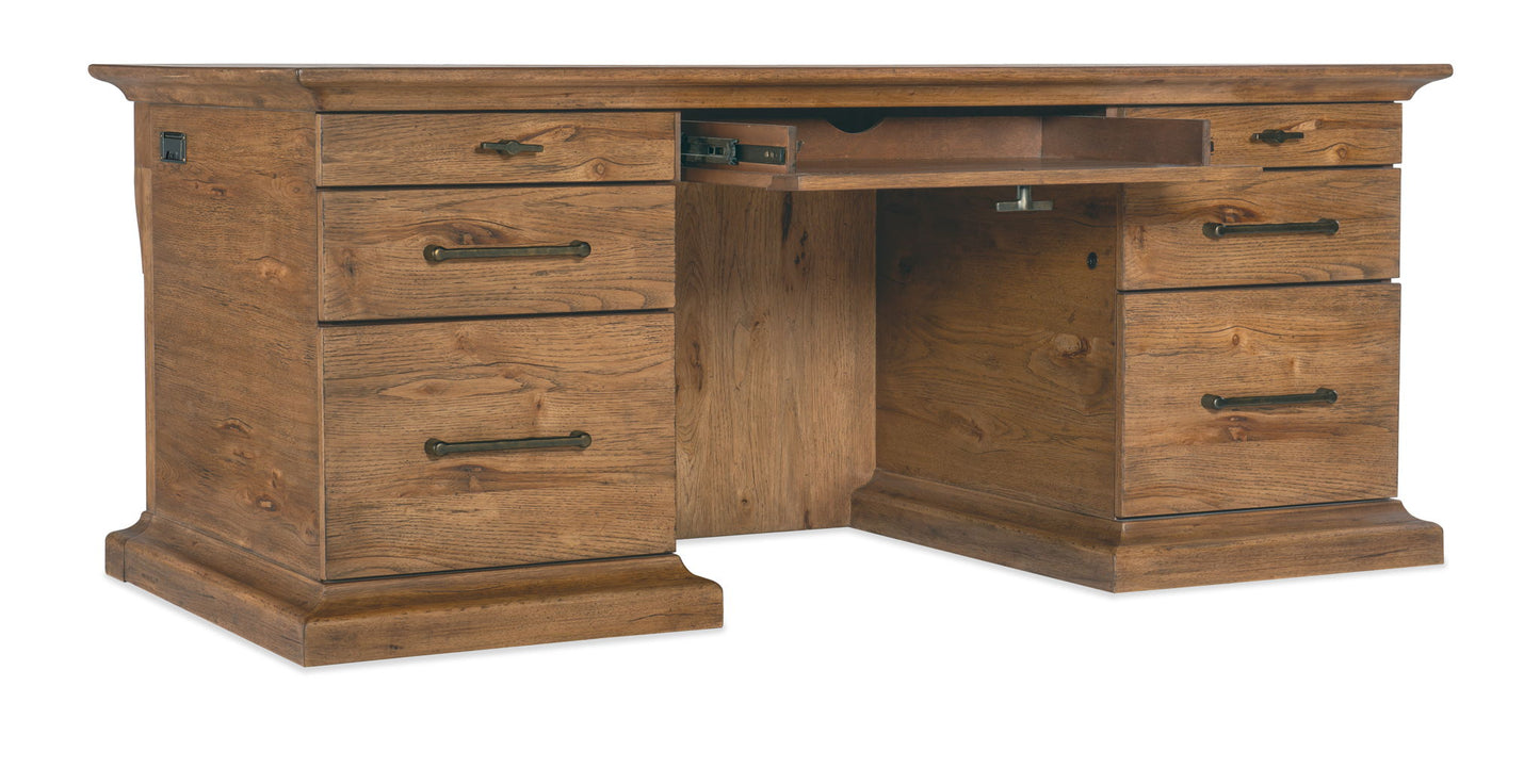 Big Sky - Executive Desk - Light Brown