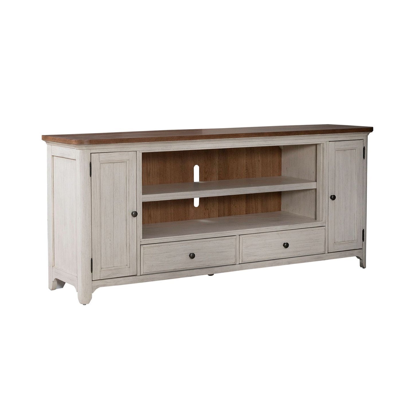 Fireplace TV Consoles - 80" Fireplace TV Console FTS - Brown