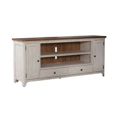 Fireplace TV Consoles - 80" Fireplace TV Console FTS - Brown