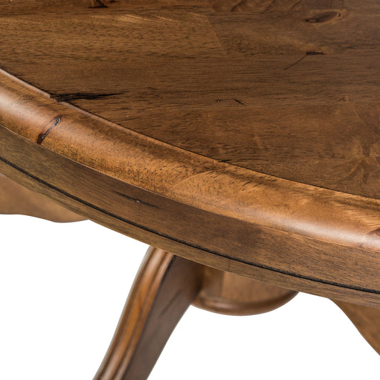 Carolina Crossing - Oval Pedestal Table Top - Dark Brown