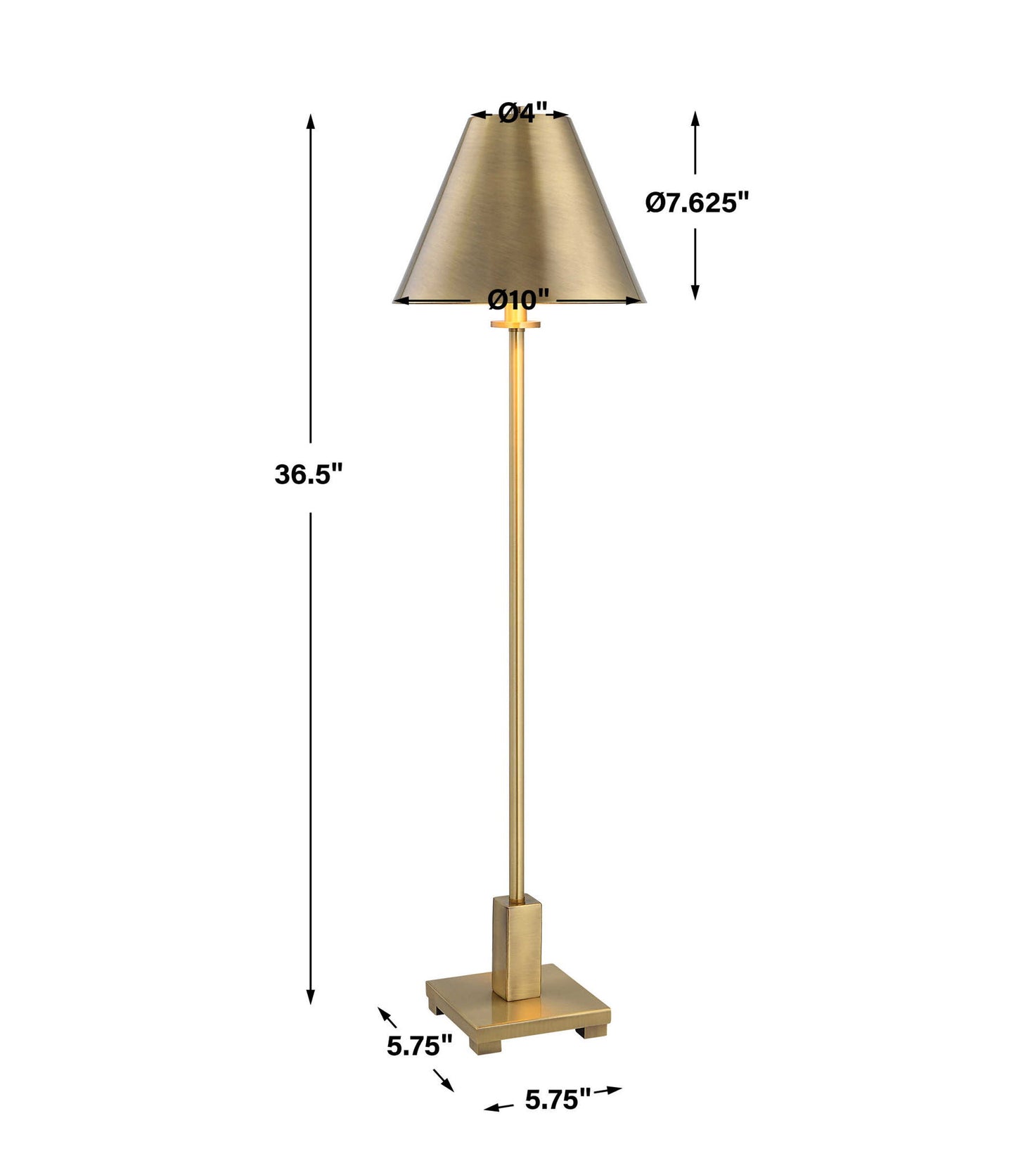 Pilot - Brass Buffet Lamp