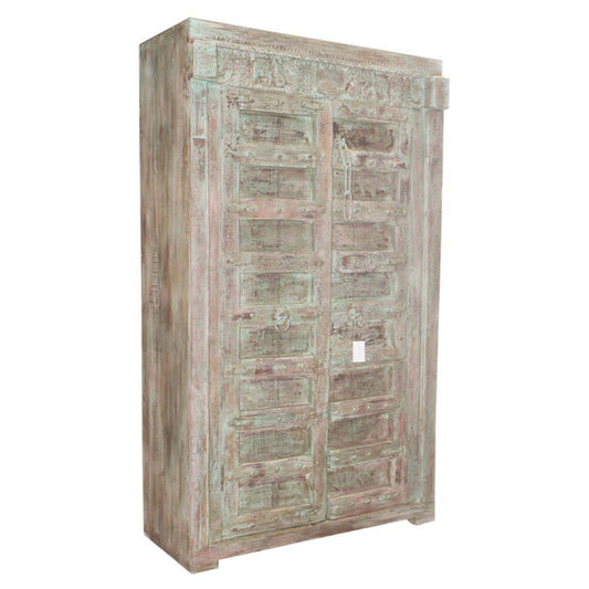 Wood Almirah - Light Brown