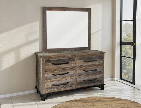 Loft Brown - Dresser - Two Tone Gray / Brown