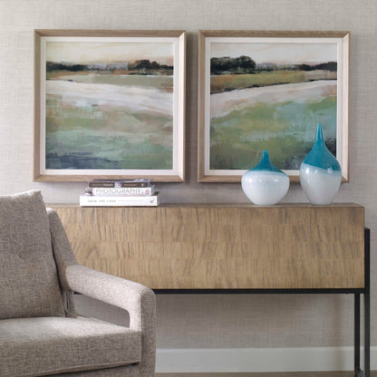 Vivid Vista - Framed Prints (Set of 2) - Green