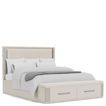 Alexis - King Upholstered Panel Headboard - Latte Essence