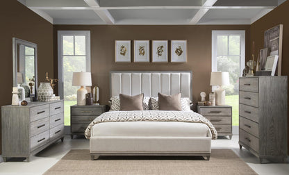 Artesia - Upholstered King Headboard - Smokey Taupe