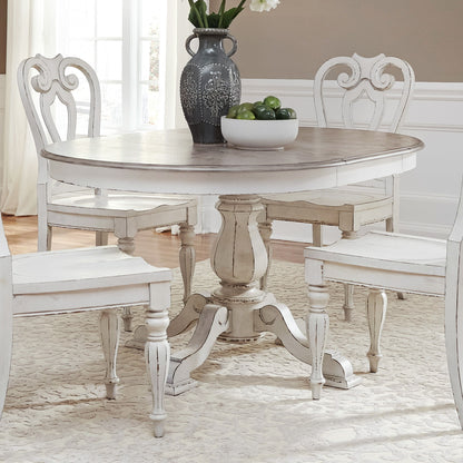 Magnolia Manor - Pedestal Table Base - White