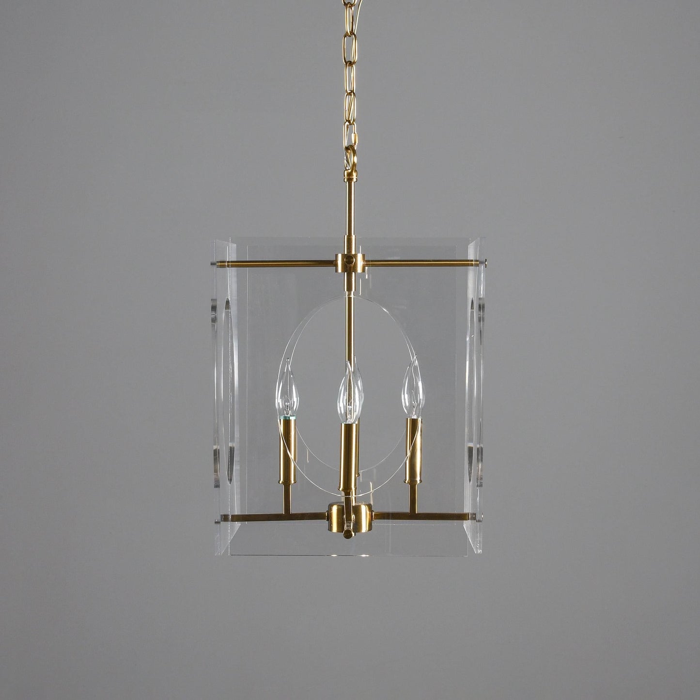 Tessa - Chandelier - Clear/Brass