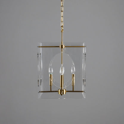 Tessa - Chandelier - Clear/Brass