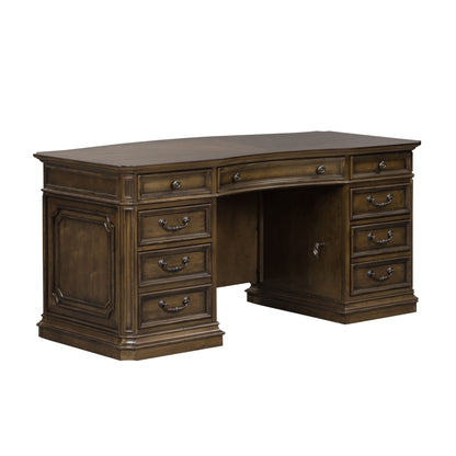 Amelia - Jr Executive Desk Base - Dark Brown