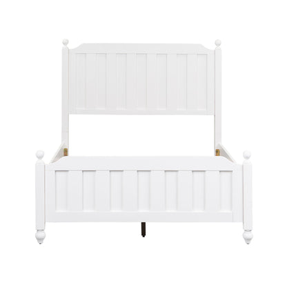 Cottage View - Full Panel Headboard & Footboard - White