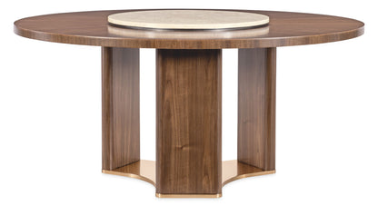 Eleana - Round Dining Table - Medium Wood