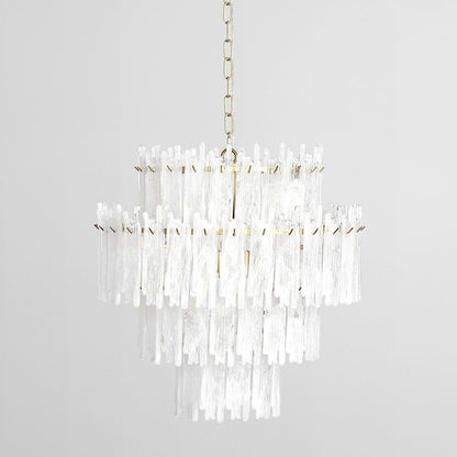 Everly - Chandelier Round - Clear/White