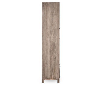Jensen - 2 Door 1 Drawer Tall Cabinet - Taupe