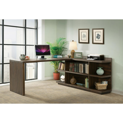 Perspectives - Peninsula Bookcase - Brushed Acacia