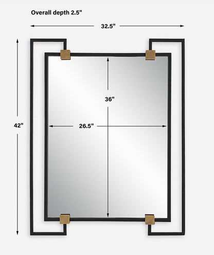 Ivey - Rectangle Industrial Mirror