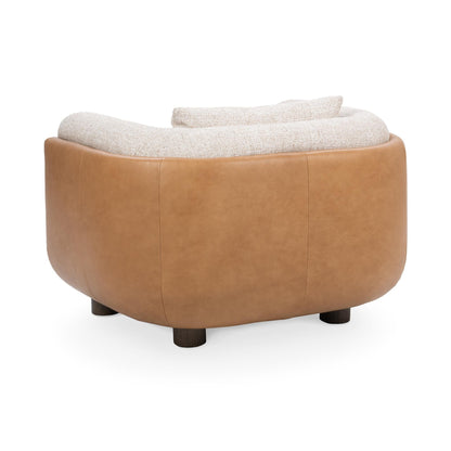 Dania - Accent Chair - Beige / Light Brown
