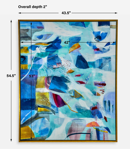 The Story Of Water - Abstract Art - Blue