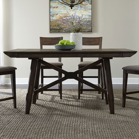Double Bridge - Gathering Table Base - Dark Brown