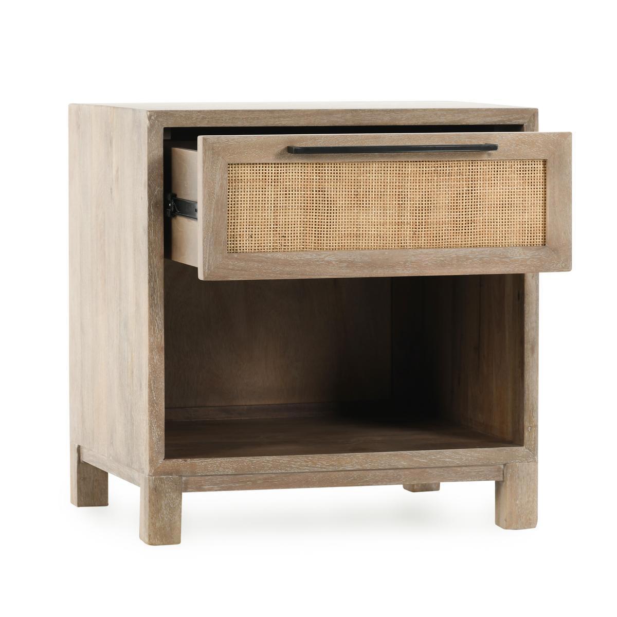Jensen - 1 Drawer Nightstand - Taupe