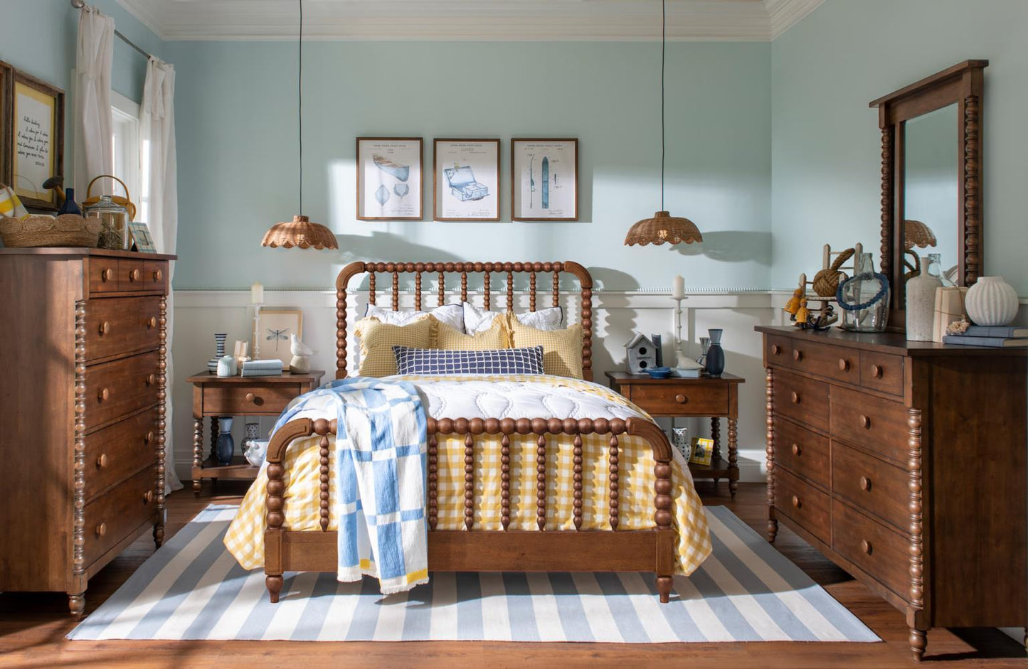 Lake House - King Jenny Lind Headboard - Pinecone