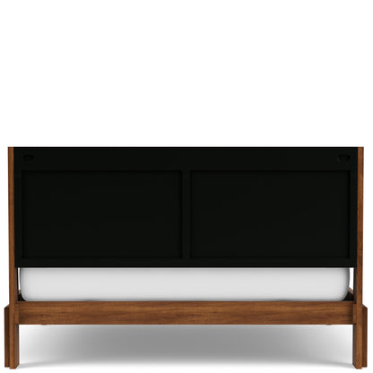 Elsie - Queen Platform Footboard And Rails - Dark Brown