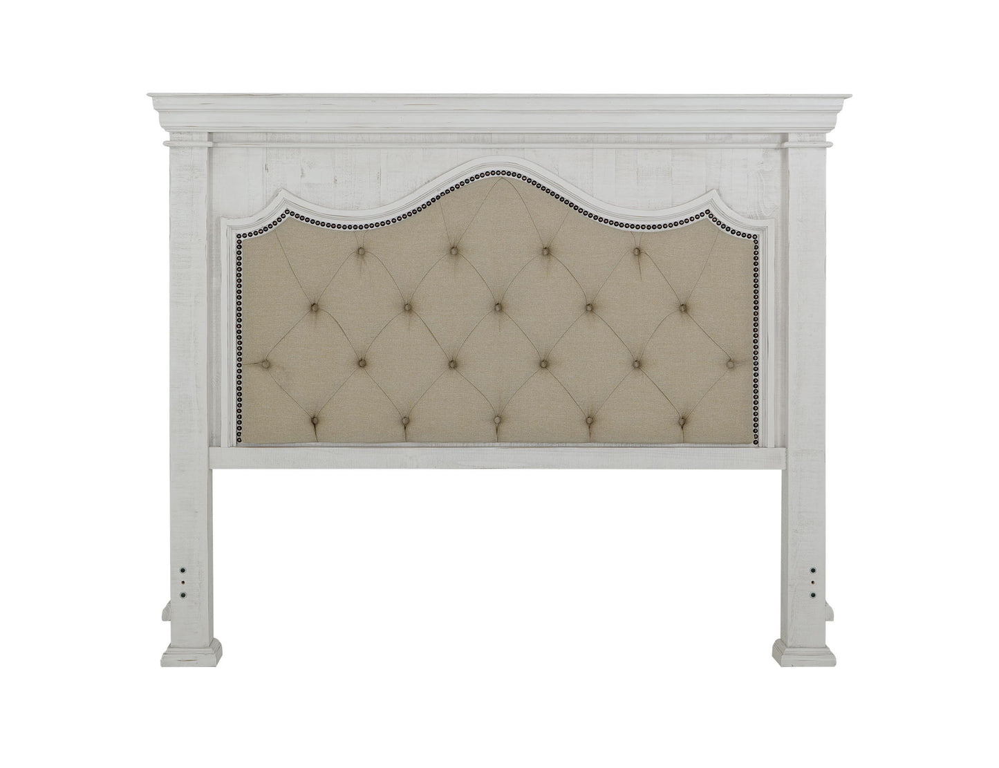 Bella - King Headboard - Vintage White