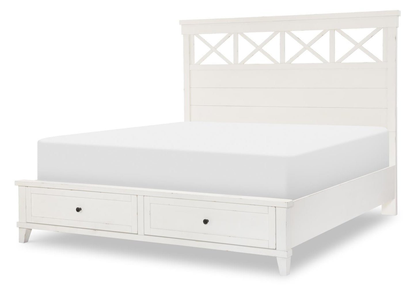 XXX's And OOO's - King Storage Footboard - Cotton
