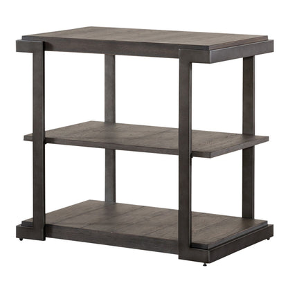 Modern View - Tiered End Table - Dark Gray