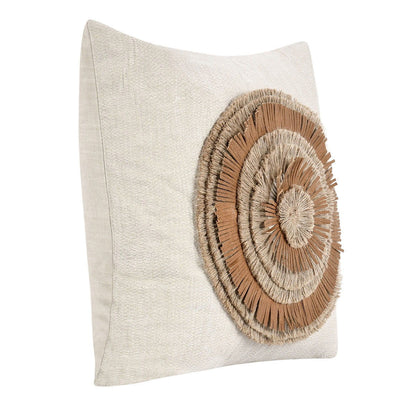 Timeless - TL Pueblo Leather Pillow - Chestnut / Natural