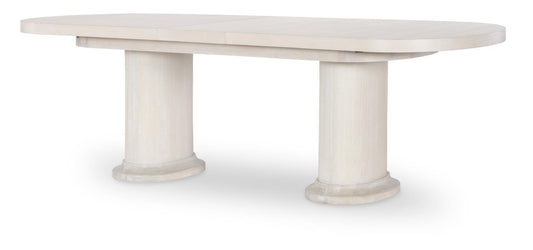 Harmony - Double Pedestal Dining Table Base - Prelude Frost