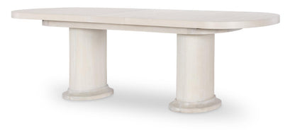 Harmony - Double Pedestal Dining Table Top - Prelude Frost