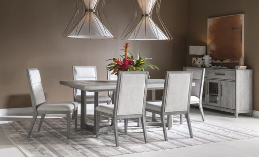 Artesia - Round Pedestal Table Base - Smokey Taupe