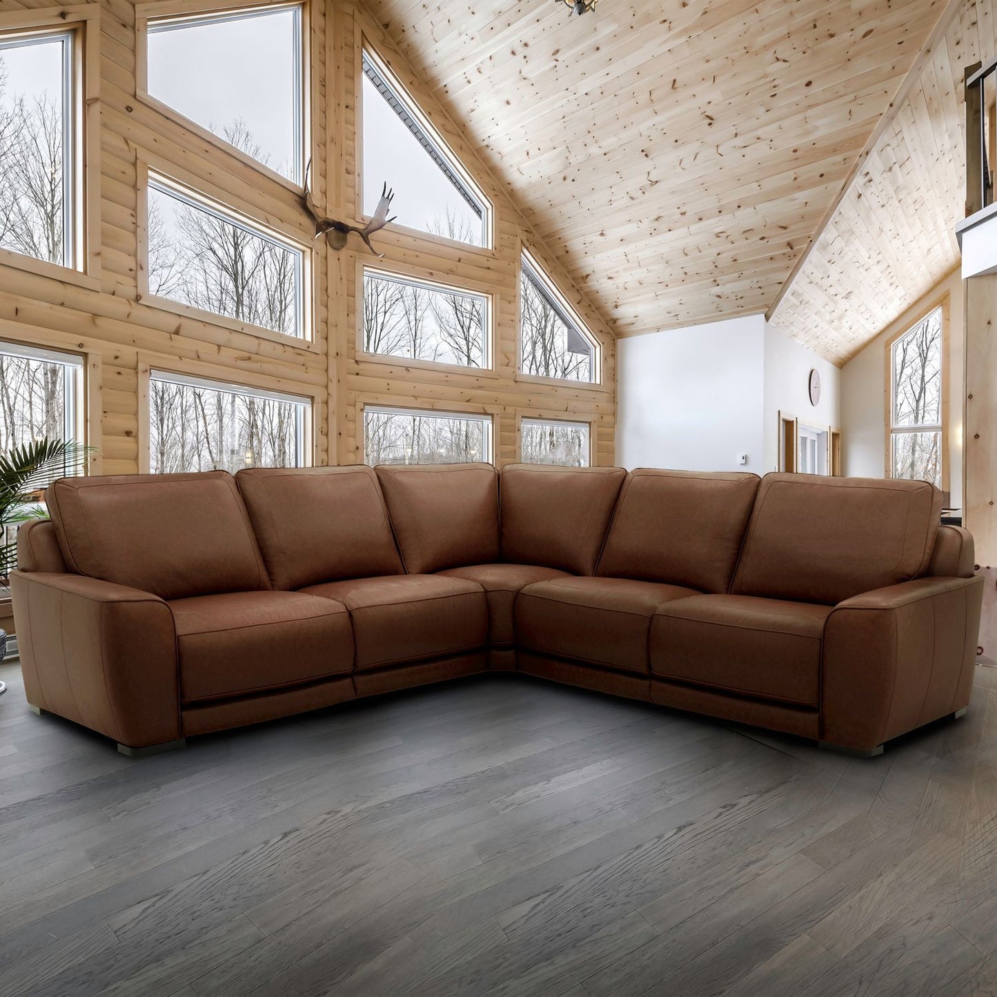 Blake - 5 Piece Sectional - Brown