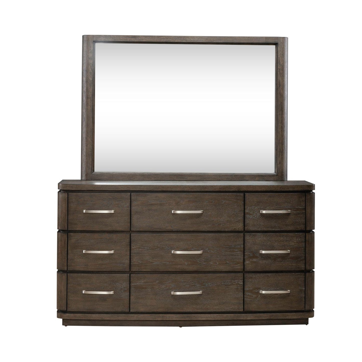 Cascade Falls - Dresser & Mirror - Satin Espresso
