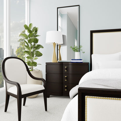 Lydia - Queen Upholstered Footboard - Ivory